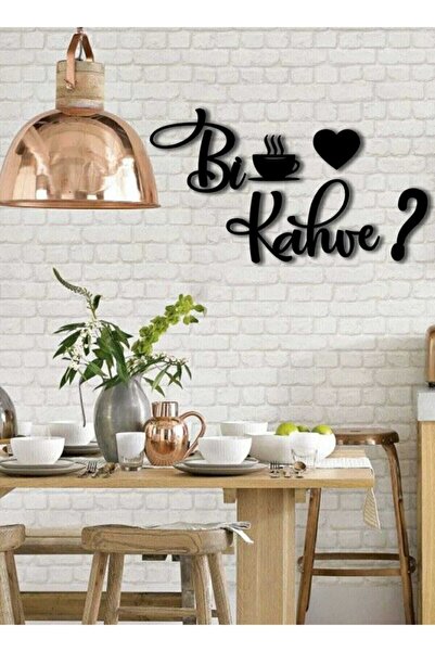 softclass Bi Kahve Duvar Dekarasyon Yazı