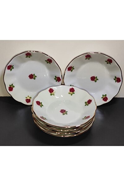 Porland Porselen 6'lı Gülyaldız Çay Tabak