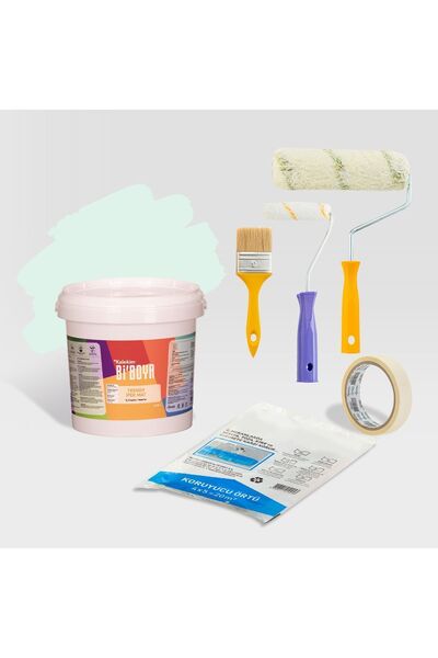 Bi Boya Tek Duvar Boyama Seti Nil Yeşili