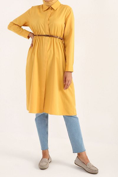 ALLDAY Yellow Belt Shirt Tunic