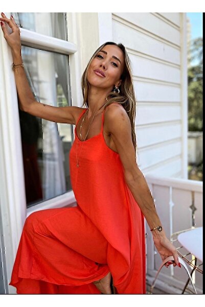 manana fashion Ayrobin Fabric Adjustable Strap Long Pomegranate Flower Dress