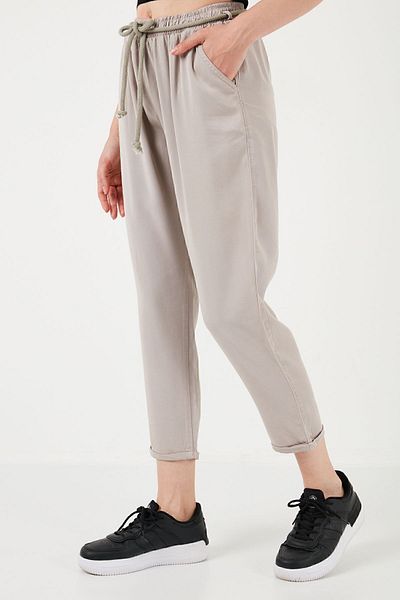 Lela Waist Tied Pocket Short Leg Regular Fit Trousers PANTS1095285