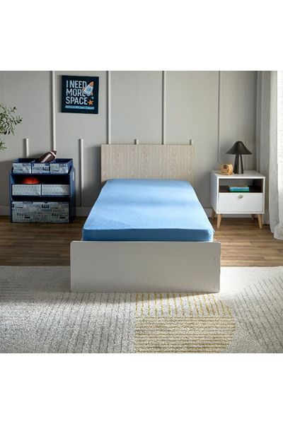 Home Box Arcade Team Single Jersey Fitted Sheet - 90x200+25 cm