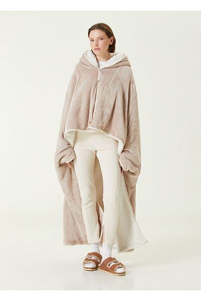 İrya Κουβέρτα Es Parla Lona Beige Oversize