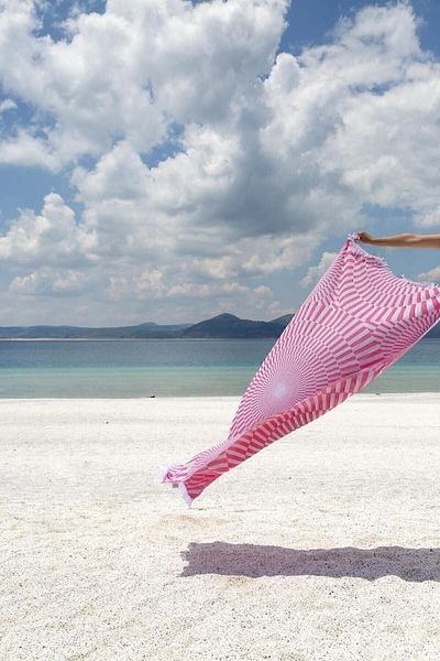 İrya Αψιθιά 100% βαμβάκι Peshtemal Pink 90x170
