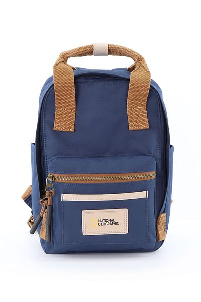 NATIONAL GEOGRAPHIC LEGEND Small Backpack Navy, Durable WaterResistant Padded Laptop Casual Daypack