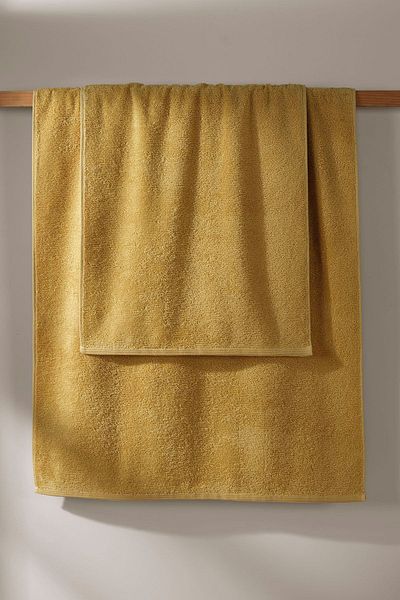İrya Harmony Premium 2-Piece Towel Set - 100% Cotton, Mustard, 50x90 / 70x140
