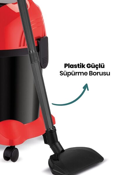 GOLDMASTER Süperturbo Islak Kuru 8.7 Litre Toz Torbalı Elektrikli Süpürge