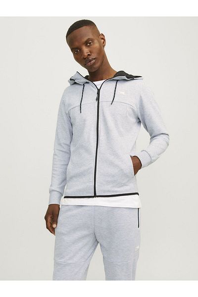 Jack & Jones Kapuzenpullover Logo Kapuzenpullover Mit Reißverschluss