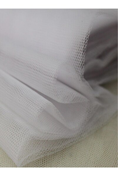 TıkTık AL Süslemelik Ve Elbiselik Beyaz Grek Tül Kumaş (EN 2 MT BOY 1 MT)