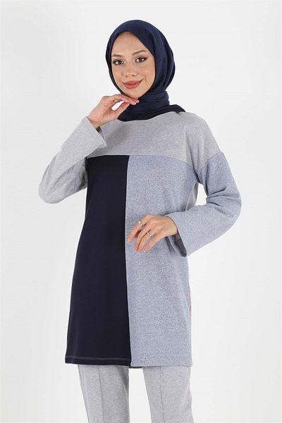 Plistre 2059_block Πολύχρωμη αθλητική φόρμα Hijab