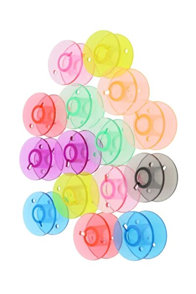 Genel Markalar Ev Tipi Aile Dikiş Makinası 50 Adet Renkli Plastik Masura