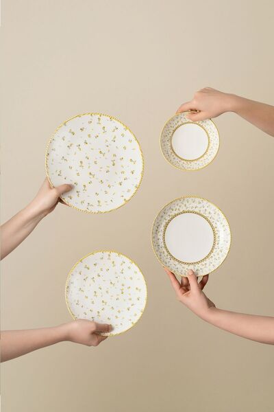 Soley | Fiore | 24 Parça 6 Kişilik Yemek Takımı