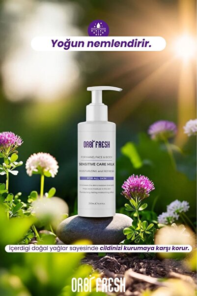ORBIFRESH Yoğun Nemlendirici El,yüz,vücut Bakım Kremi Yağlı His Bırakmaz (PARFÜMLÜ) 250 ml