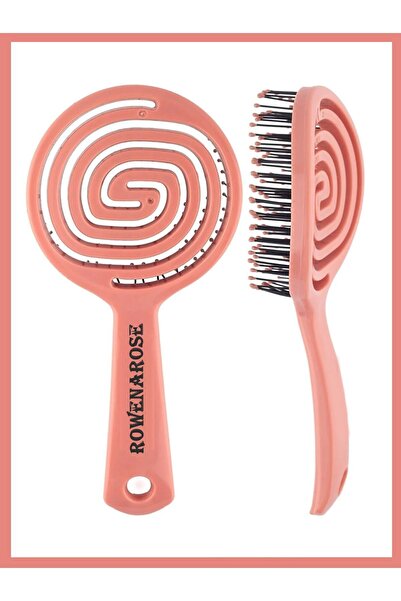 ROWENAROSE Pembe Pro Üç Boyutlu Oval Saç Fırçası