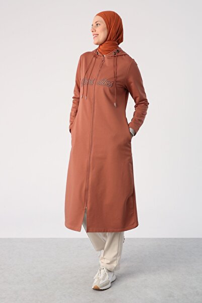 ALLDAY Ζακέτα με κουκούλα με διπλό κορδόνι με απλικέ κανέλας