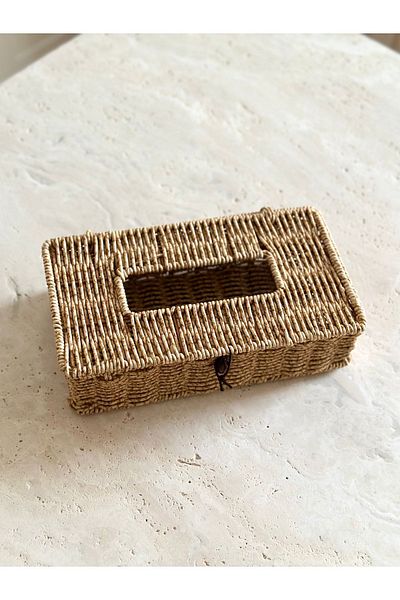 Dekorzdükkan Wicker Napkin Holder