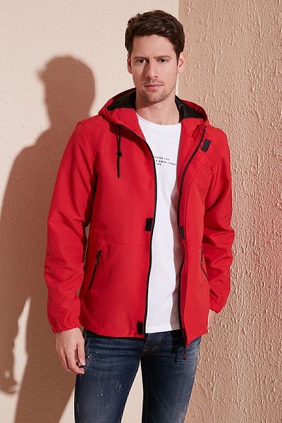 Buratti Hooded Zippered Pocket Coat Men's Coat 5711402