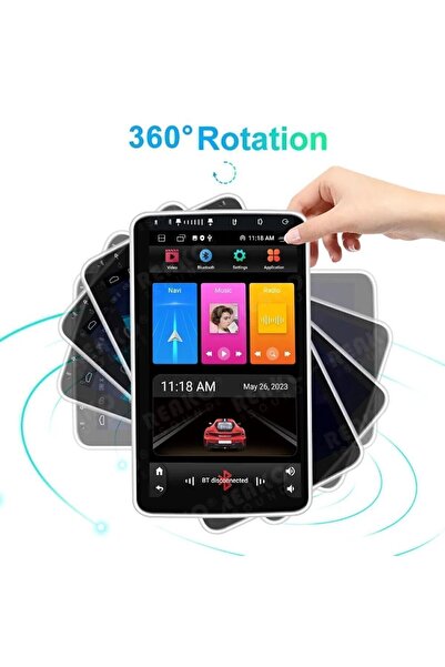 SUNASK S1002 10.1inç Android 15 Tek Din Carplay 2gb Ram 32gb Hafıza 360 Derece Ekran Multimedya Teyp
