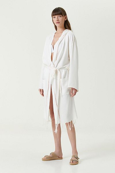 İrya Μπουρνούζι Serene Loincloth - Πορτοκαλί πλεκτό διάτρητο