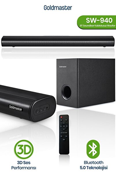 GOLDMASTER Kablosuz Soundbar Woofer Bluetooth Hdmı Ses Sistemi