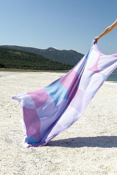 İrya Lyra 100% Cotton Peshtemal Φούξια/Ροζ 90x170