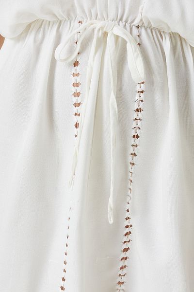İrya Serene Short Beach Dress - Καφέ Διχτυωτό Ανοιχτό