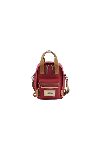 NATIONAL GEOGRAPHIC LEGEND Mini Utility Bag Red, Durable WaterResistant  Casual Maroon Shoulder Bag