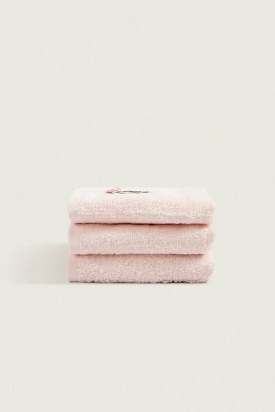 İrya Rina 100% Cotton 3-Piece Hand Towel Set Pink 30x50