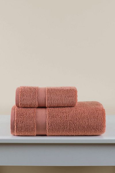 İrya Luxe Premium 100% Cotton 2-Piece Towel Set - Tile 50x90/70x140