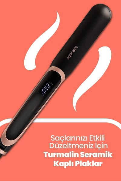 GOLDMASTER Probeauty Digital Display Keratin Ceramic Thin Plate Hair Straightener and Styler