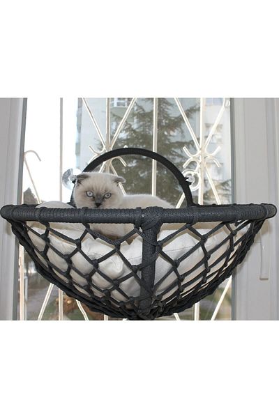 lüxperi Cat Glass Bed & Glass Suction Cup Cat Bed & Strong Suction Cup Cat Bed