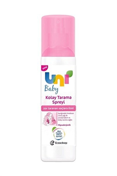 Uni Baby 200 ml Kolay Saç Tarama Sprey