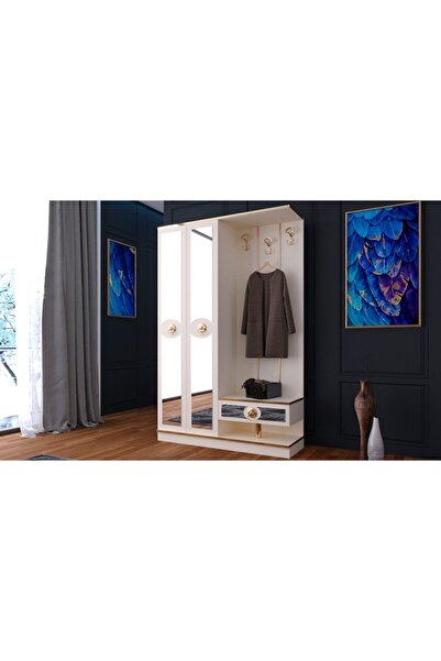 CaddeYıldız Kamer Krem 2 Kapılı Portmanto