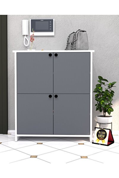 KONAK EV EŞYALARI Torre Ayakkabılık,%100 MDF,Kolay Kurulum,ÇokAmaçlı Dolap