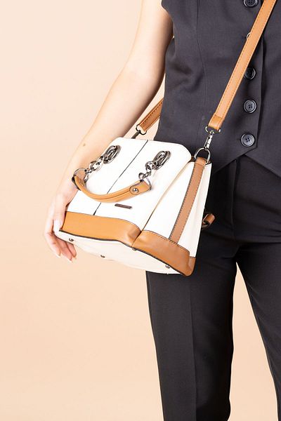 Getcho Ezra Women's Lacost Handbag and Crossbody Bag with Adjustable Strap