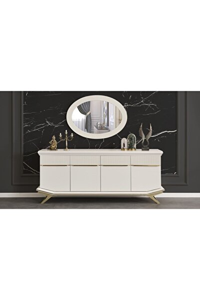 Yıldız Mobilya Clara Ekru Gold Konsol
