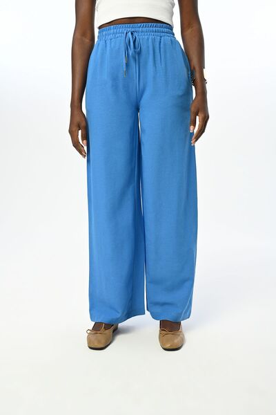 Orfeo Negro بنطلون نسائي واسع الساق بقصة مريحة