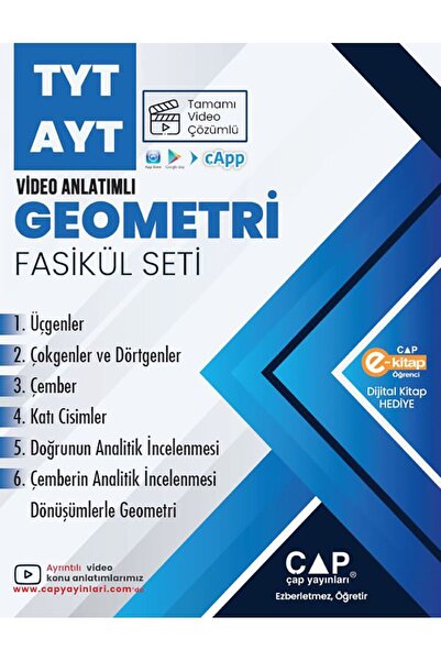 Çap Yayınları Çap TYT Geometri Fasikül Set 2024
