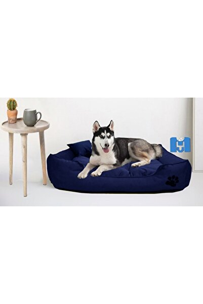 Mavi Vitrin Ultrasoft Mukavemetli Battal Boy Köpek Yatağı Yıkanabilir Ürün / ...