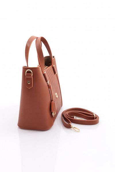 DGN Women's Column Shoulder and Shoulder Bag Brown 8183555