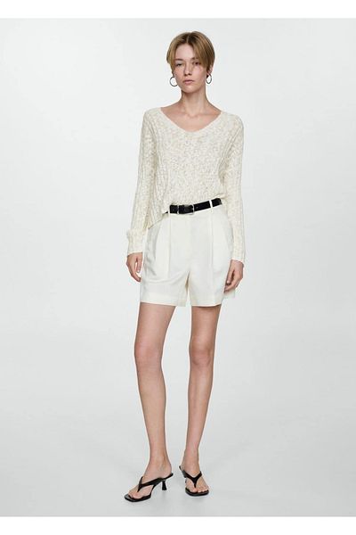 MANGO Woman Long Sleeve Thin Knitwear Sweater