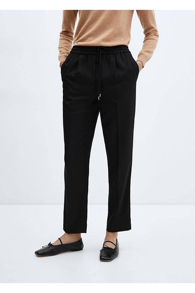 MANGO Woman Draped Jogger Pants
