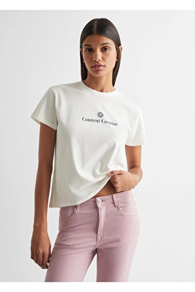 Mango Teen Mesajlı tişört