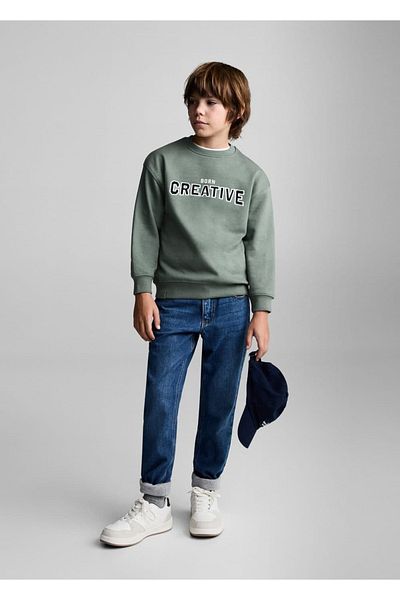MANGO Kids Green Sweatshirt for Kids