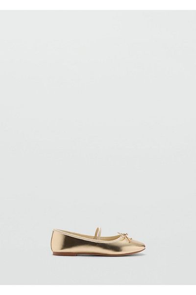 MANGO Kids Ballerinas mit Metallstreifen