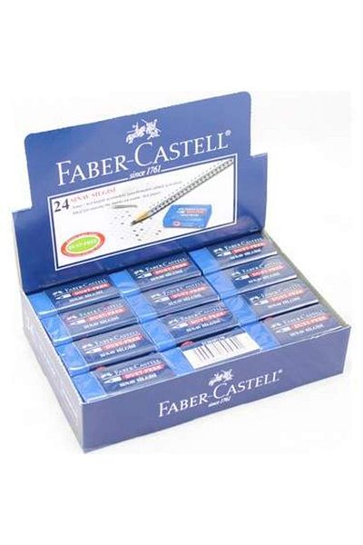 Faber Castell Faber-Castell Blue Dust-Free Exam Eraser - Pack of 24