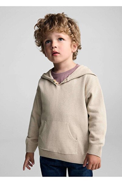 MANGO Baby Kapüşonlu Triko Kazak