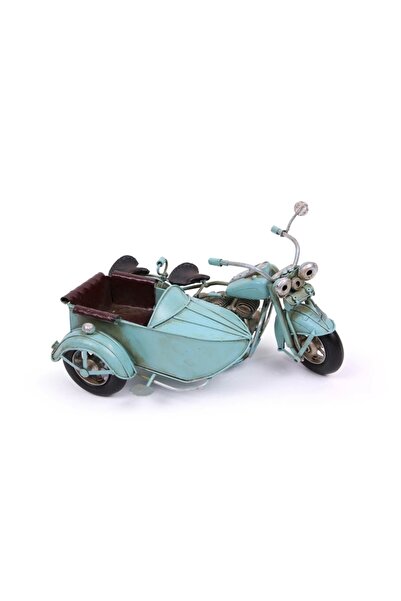 Epilons Vintage Tasarım Dekoratif Metal Motosiklet Sepetli
