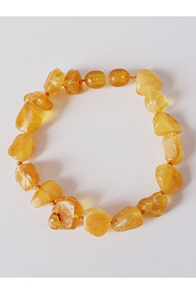 Kehribar Sarayı Isıl Işlem Görmemiş Damla Kehribar Bileklik Doğal Taneler